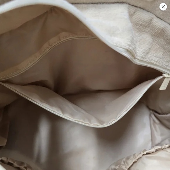 The Terry Tote – Beige | Large Cotton Terry Tote Bag | Sustainable Carryall - Picture 10 of 15